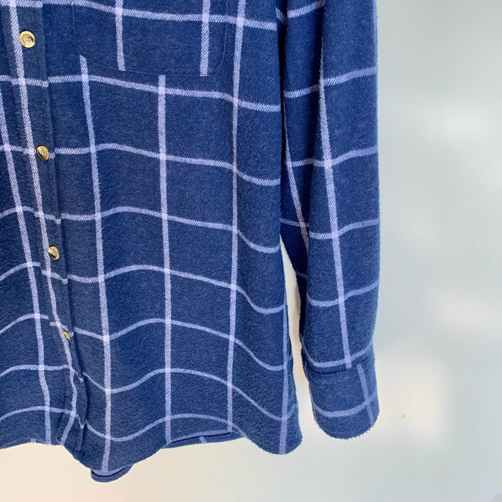 Tailorbyrd Plaid Flannel Button Down Sweatshirt - Picture 3 of 9